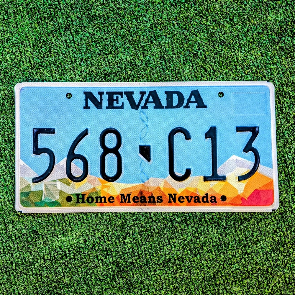 2016 Edition Home Means NEVADA USA Auto Embossed Stamped Metal License Plate NOS
